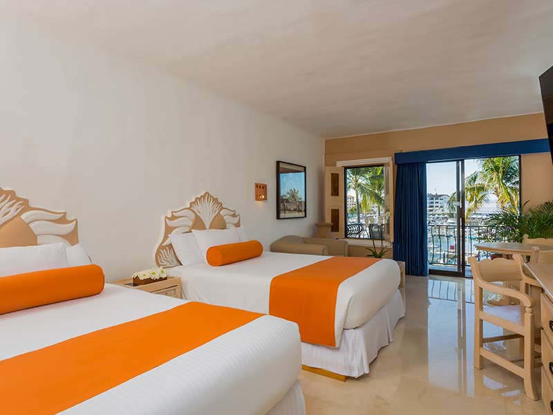 Hotel Flamingo Vallarta Hotel Room Two Double Beds Hotel Flamingo Vallarta Hotel Room Two Double Beds